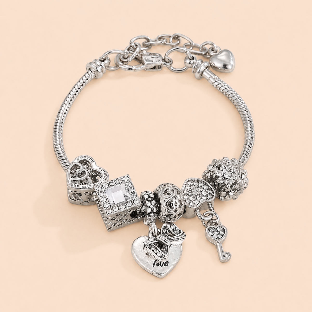 Pulsera Berloques Amor Eterno