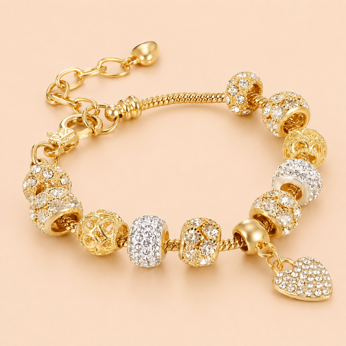 Pulsera Berloques Dorada Imperial