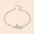 Pulsera Mariposas Plata 925 Ajustable