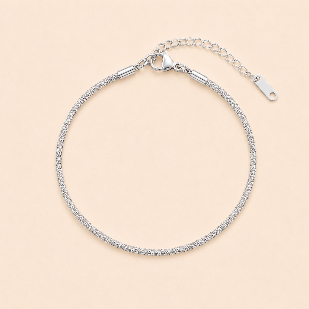 Pulsera Brillo Infinito Plata 925 Ajustable