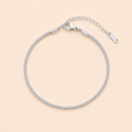 Pulsera Brillo Infinito Plata 925 Ajustable