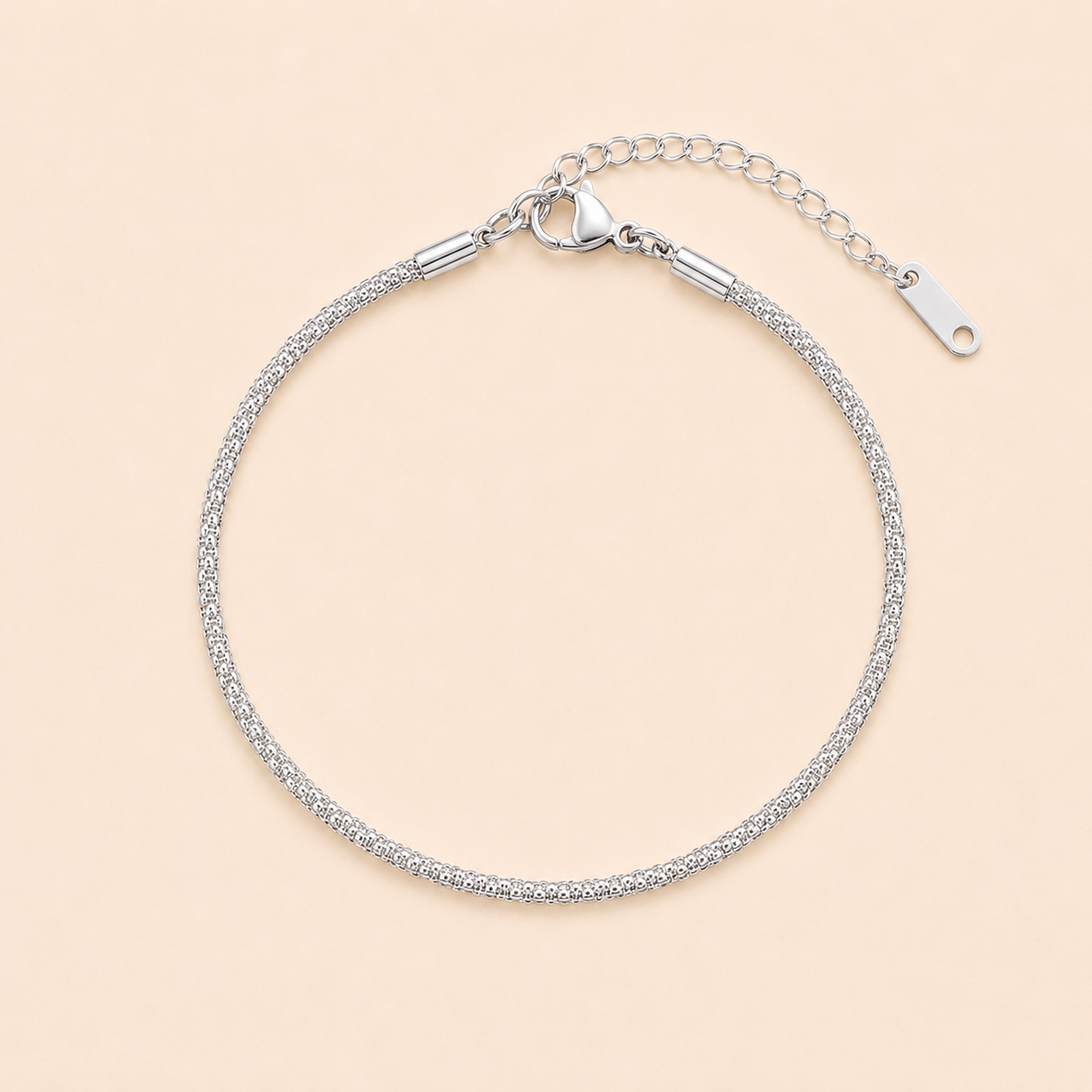 Pulsera Brillo Infinito Plata 925 Ajustable