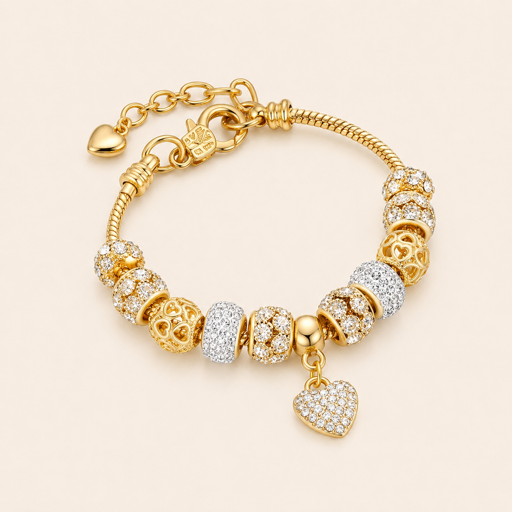 Pulsera Berloques Dorada Imperial