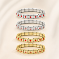 Pulsera Italiana Charm Fresa & Cereza