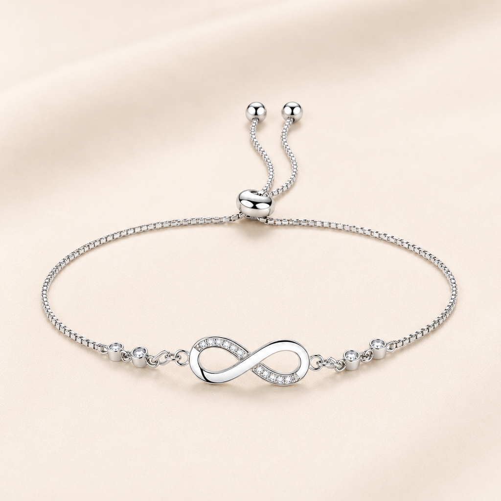 Pulsera Infinito Plata 925 Ajustable