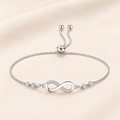 Pulsera Infinito Plata 925 Ajustable