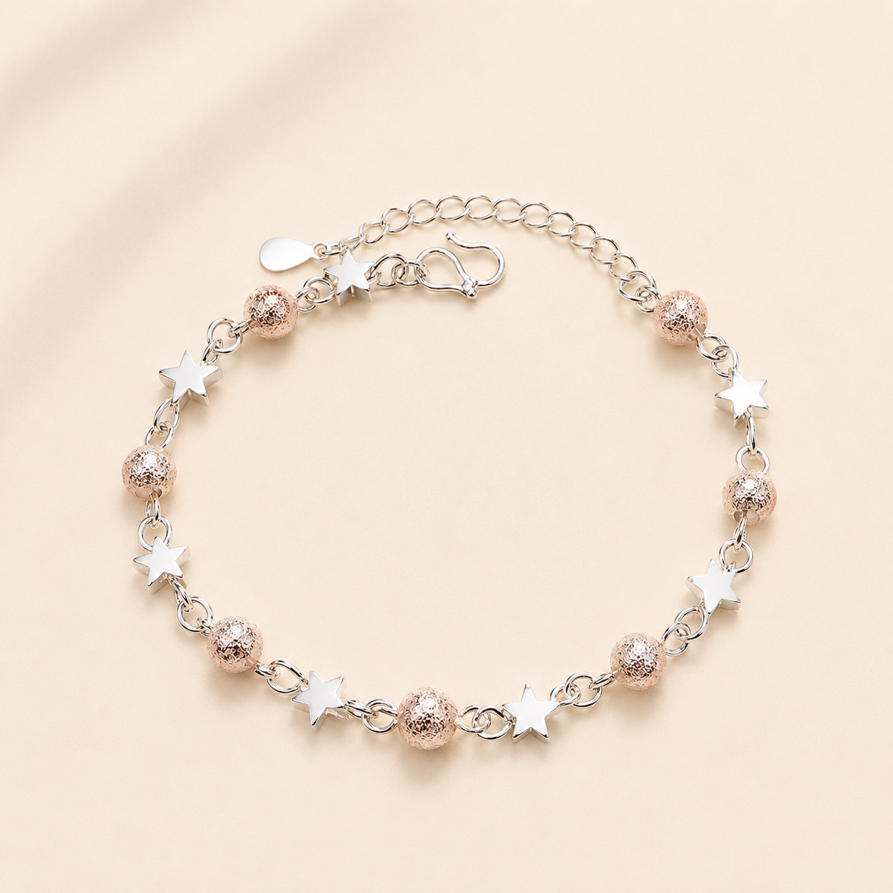 Pulsera Estrellas Plata 925 Ajustable