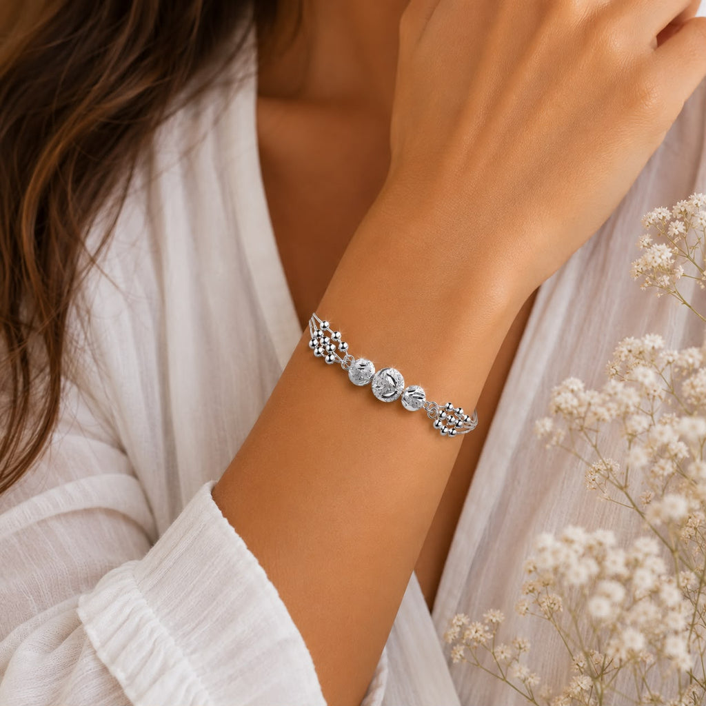 Pulsera Luna Plata 925 Ajustable
