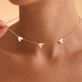 Collar Corazones Delicados Ajustable