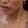 Collar Trébol Dorado Ajustable